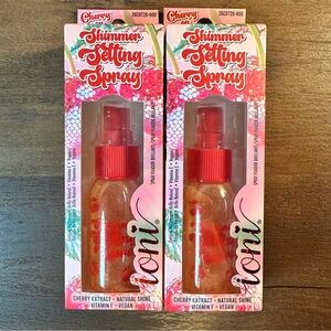 Ioni Cherry On Top Shimmer Setting Spray •Maraschino•~Natural Shine~ 2 Packs
